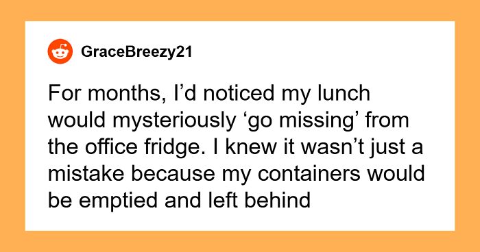 “Coworker Kept Stealing My Lunch, So I Started Leaving Fake Leftovers To Teach Them A Lesson”