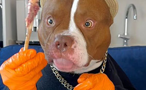 This Dog Eats Better Than You Do: Biggie The American Bully’s Dining Etiquette Goes Viral