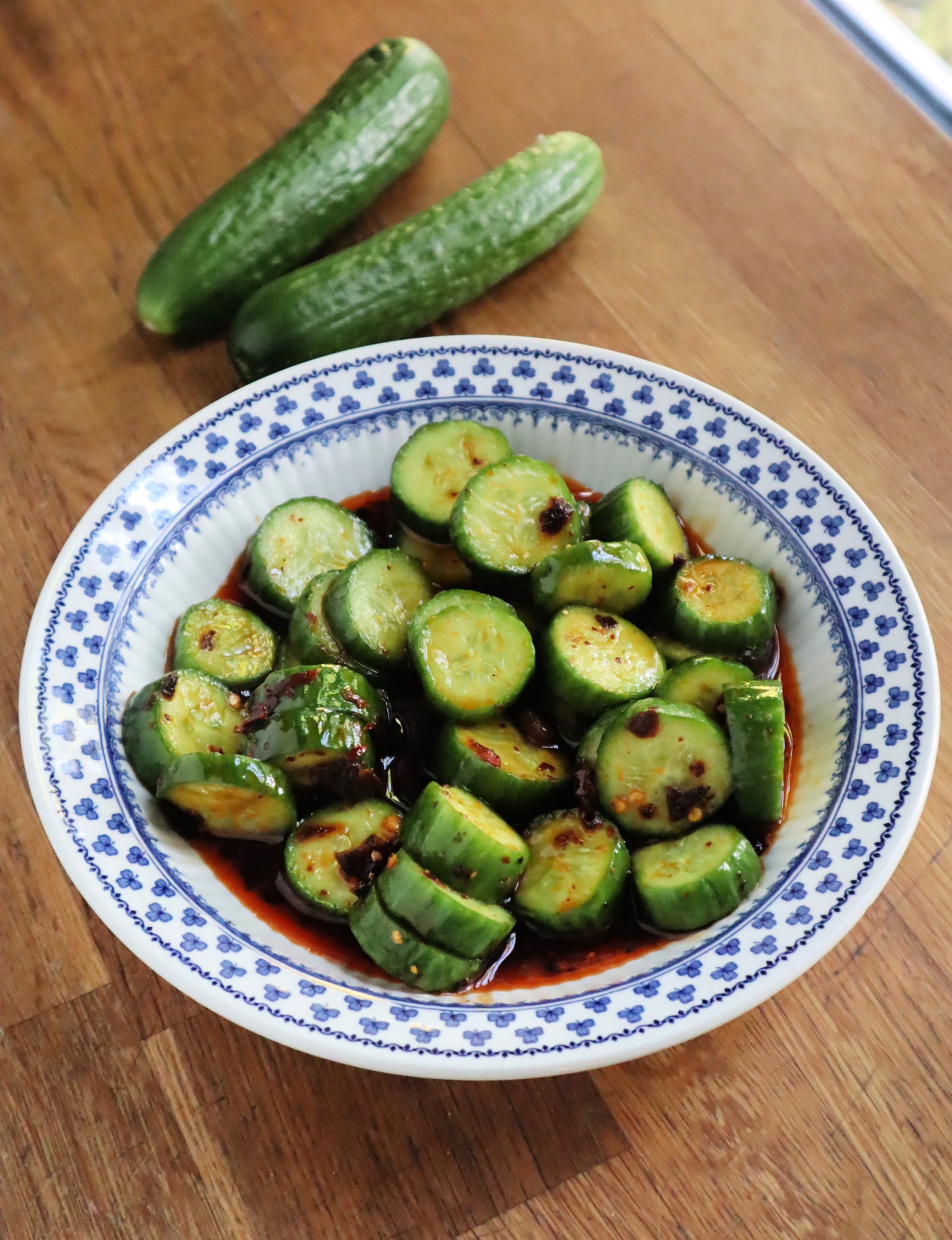 A crunchy Asian cucumber salad is an inexpensive way to start a meal. (Gretchen McKay/Pittsburgh Post-Gazette/TNS)