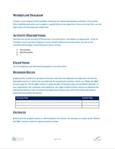 Requirements Document: Business Process Template