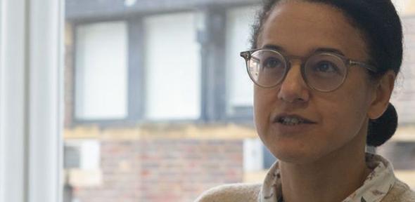 Dr Nicola Patron in her lab