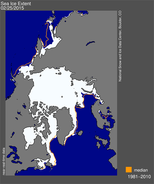 Arctic Sea Ice Extent _25Feb