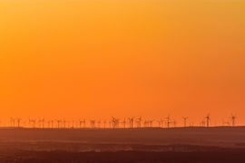 Wind-turbines-in-Marchfeld-at-sunrise-Vienna-Austria