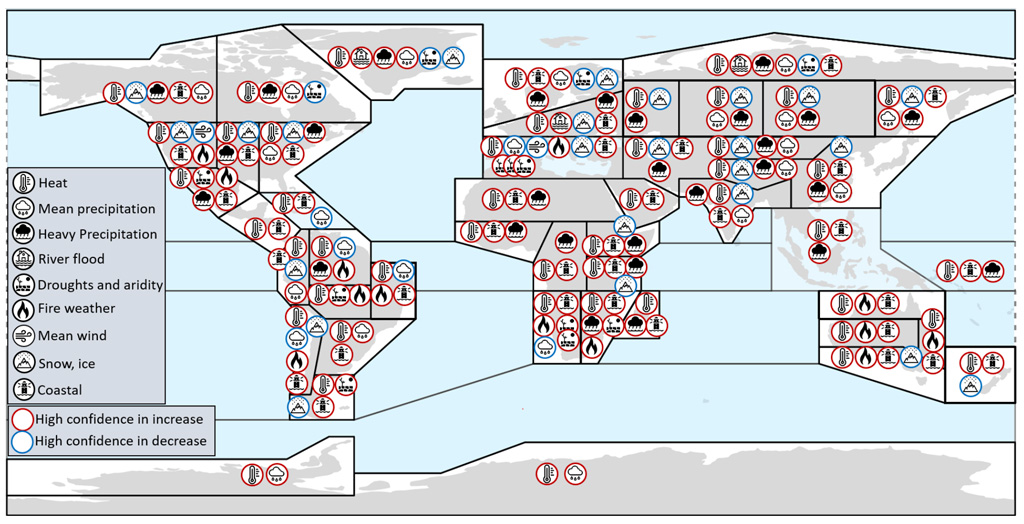 Synthesis of climate-driven changes projected by 2041-60 IPCC