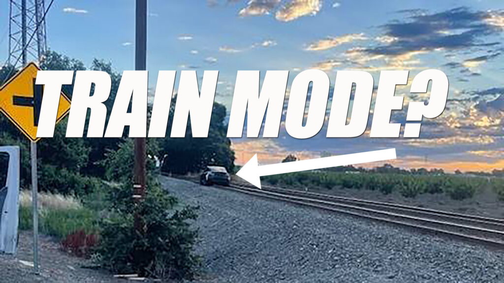  Autopilot Or Human Error? Tesla Straddles Train Tracks