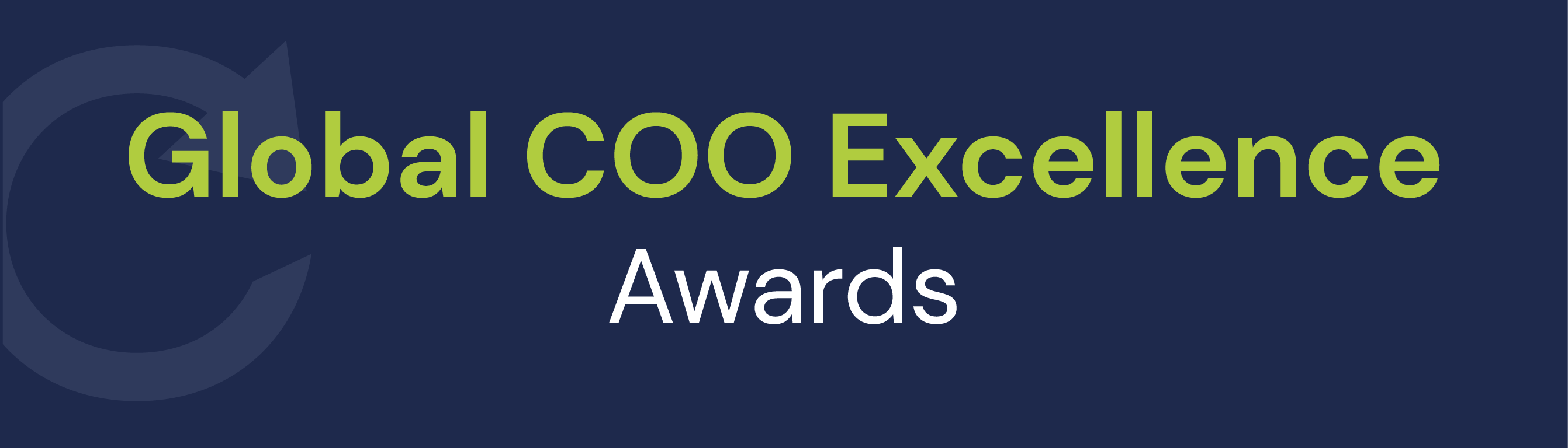 Award logo - Global COO Excellence Awards