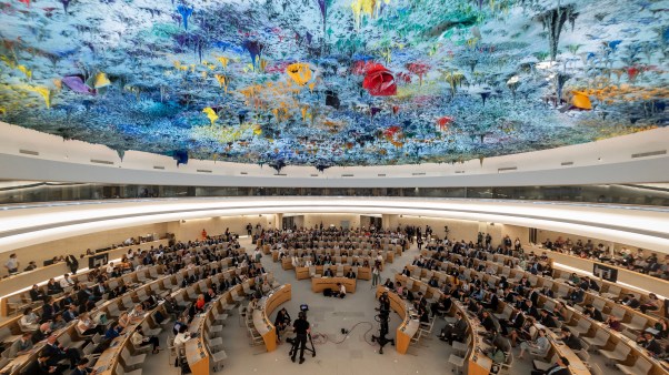 The 53rd UN Human Rights Council meets in Geneva on June 19, 2023.