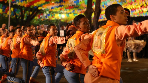 Quadrilha dancers in Brazil.