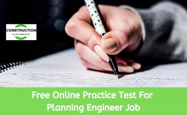 Planning Engineer Job Online Test