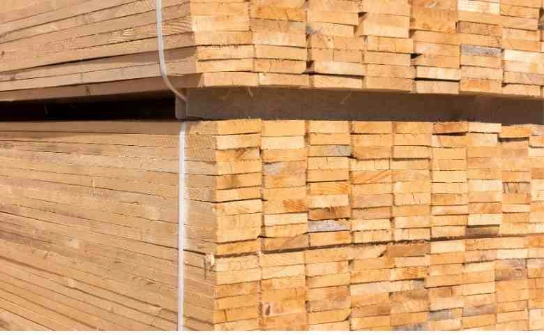 timber or wood construction materials as build materials 