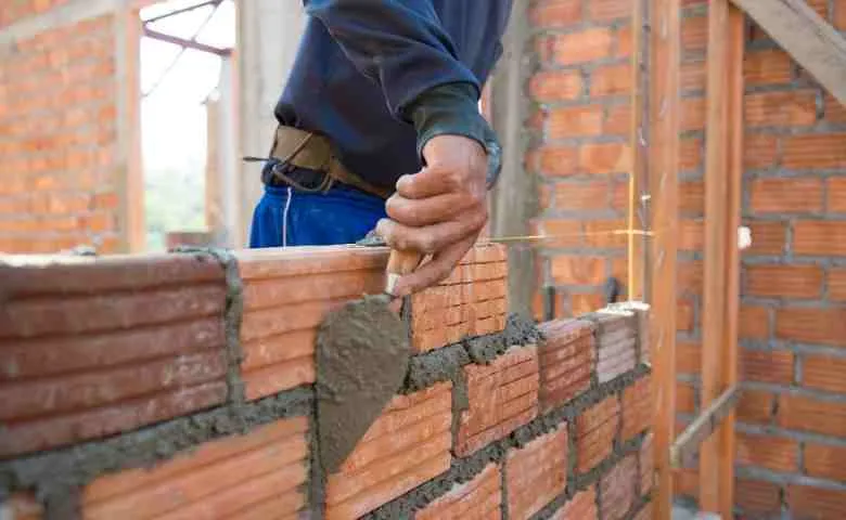 Masonry work in construction