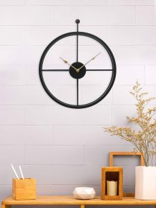 Hand-Crafted Analog Wall Clock Without Glass