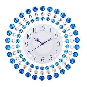 Analog Iron and Crystal Wall Clock 