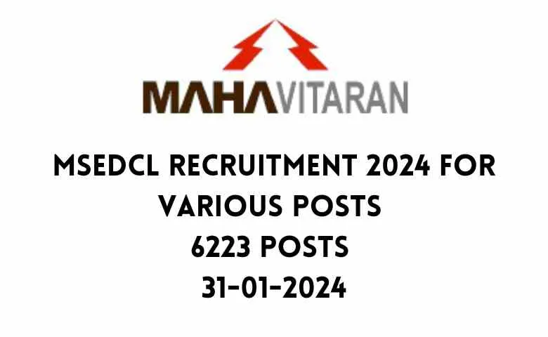 MSEDCL Recruitment 2024