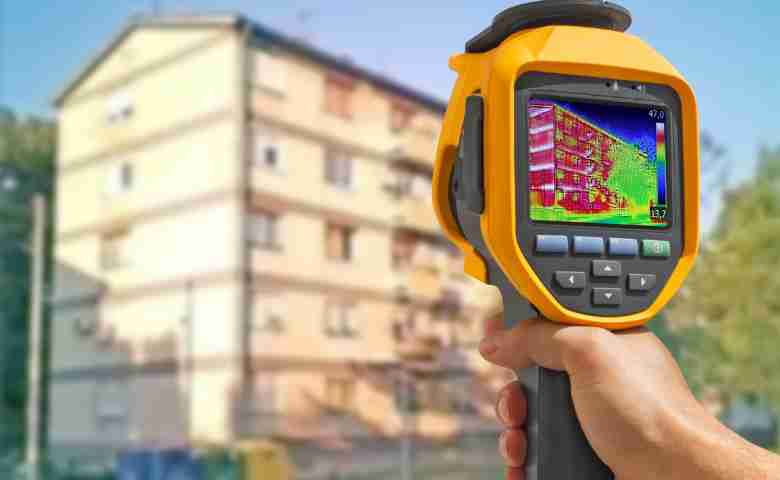 Illustration of thermal analysis in modern building design