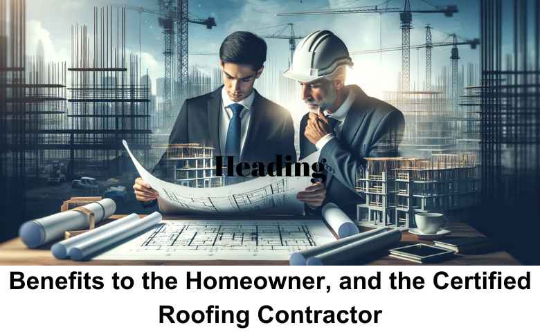 Benefits to the Homeowner, and the Certified Roofing Contractor