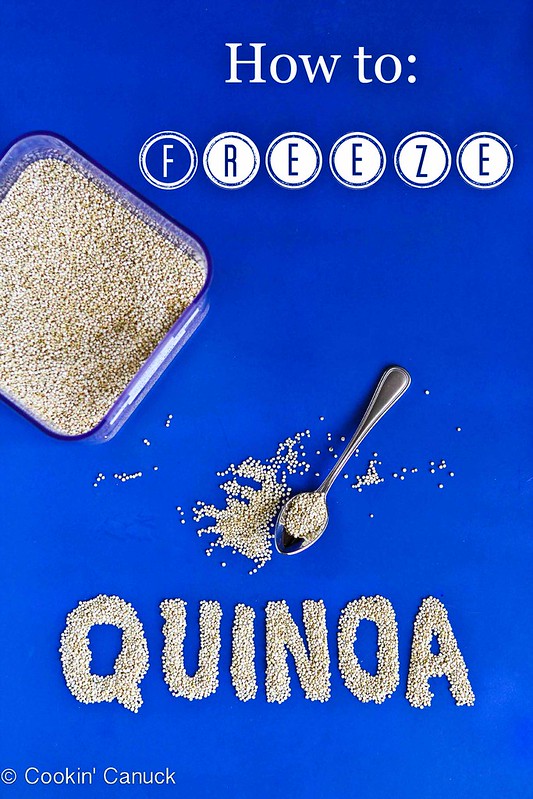 This tutorial on How to Freeze Quinoa will change your cooking life! Keep this versatile grain on hand in the freezer for quick salad, soups & side dishes.