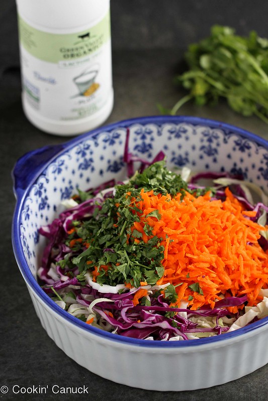 Slow Cooker Shredded Barbecue Chicken Recipe with Kefir Cilantro Slaw | cookincanuck.com #chicken #slowcooker