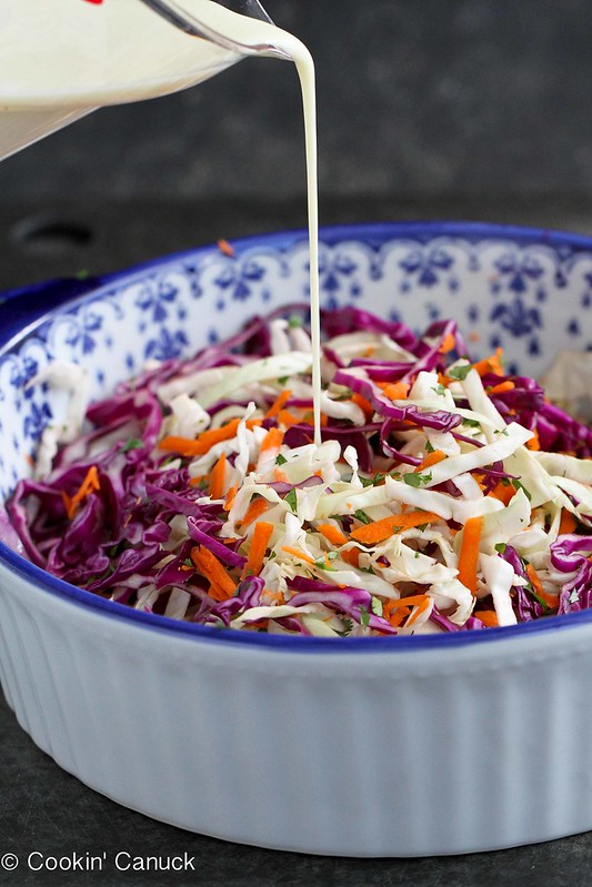 Slow Cooker Shredded Barbecue Chicken Recipe with Kefir Cilantro Slaw | cookincanuck.com #chicken #slowcooker