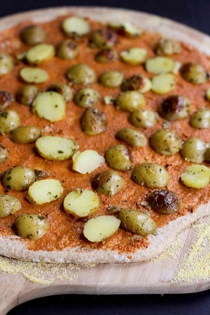 Leftover Turkey (or Chicken) and Potato Pizza…Use up your leftover Thanksgiving turkey or chicken breasts in this flavorful whole wheat pizza! 269 calories and 8 Weight Watchers SmartPoints