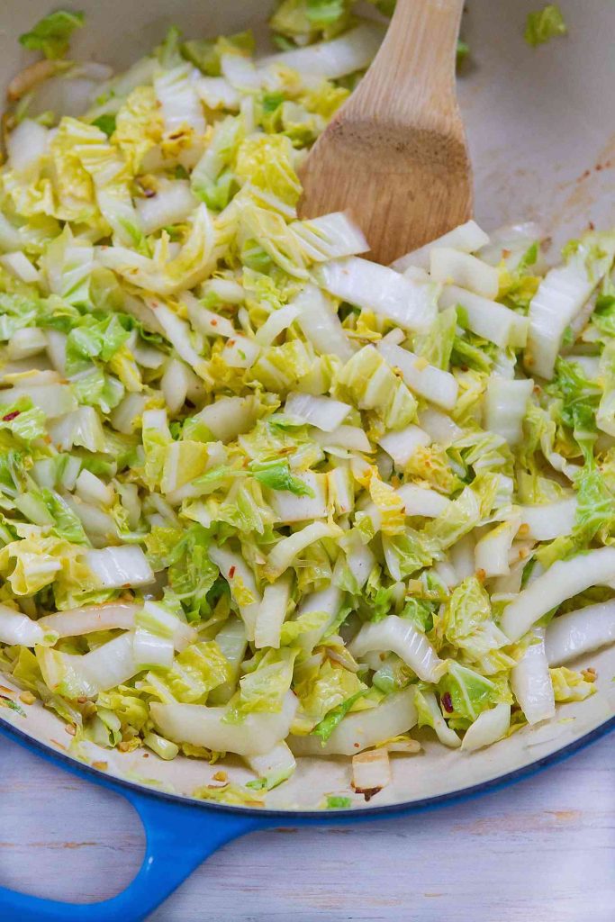 When you need a quick side dish, this 5-minute Spicy Stir-Fried Cabbage does the trick! 54 calories and 1 Weight Watchers Freestyle SmartPoint