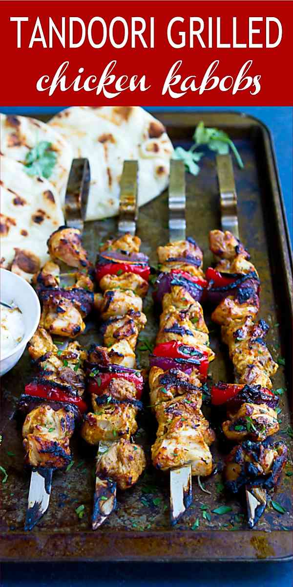 Get all of the flavors of tandoori chicken in this easy grilled chicken recipe. 188 calories and 4 Weight Watchers Freestyle SP #tandoori #healthyrecipes #weightwatchers