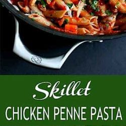 Every home cook needs a go-to healthy pasta recipe, with a great homemade tomato sauce. This chicken penne pasta takes just 30 minutes, from stovetop to table. 240 calories and 4 Weight Watchers Freestyle SP #pasta #healthyrecipes #weightwatchers