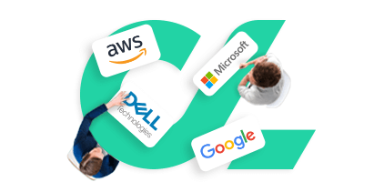 CYPHER AWS Dell Microsoft and Google logos