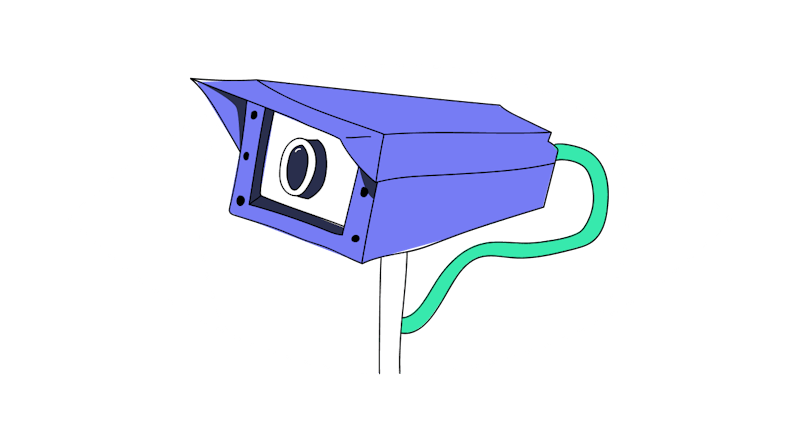 illustration of a surveillance camera