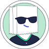 StartMail BagMan wearing sunglasses