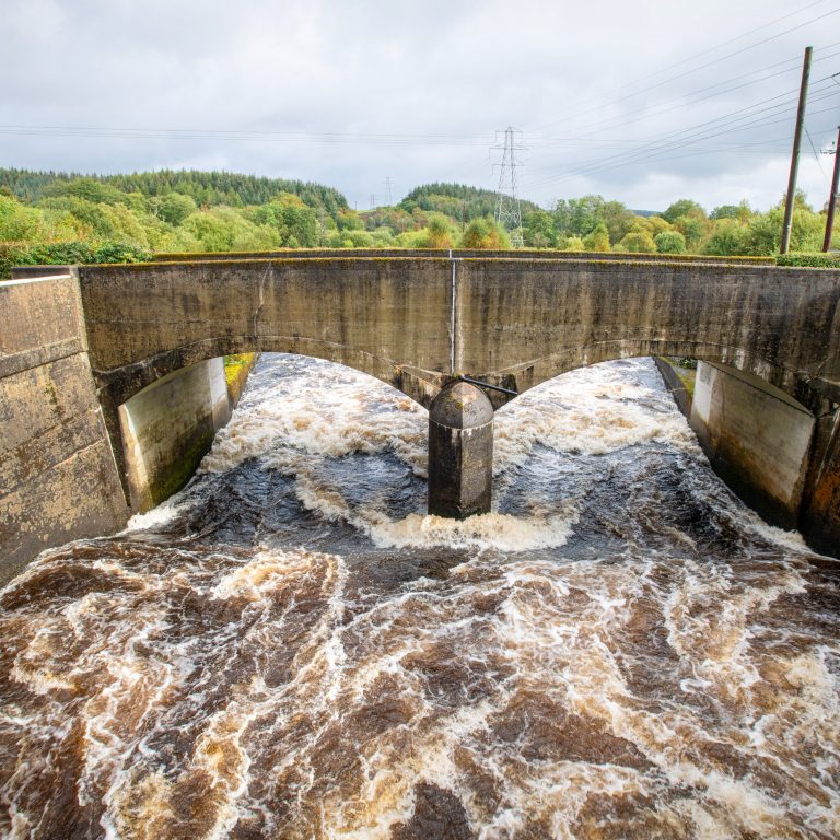 Waterflow outside Glenlee Power Station