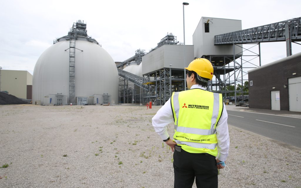 Kentaro Hosomi, Chief Regional Officer EMEA, Mitsubishi Heavy Industries (MHI) at Drax Power Station, North Yorkshire