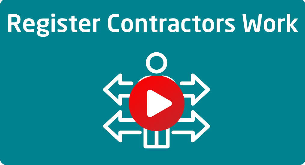 Register contractor work