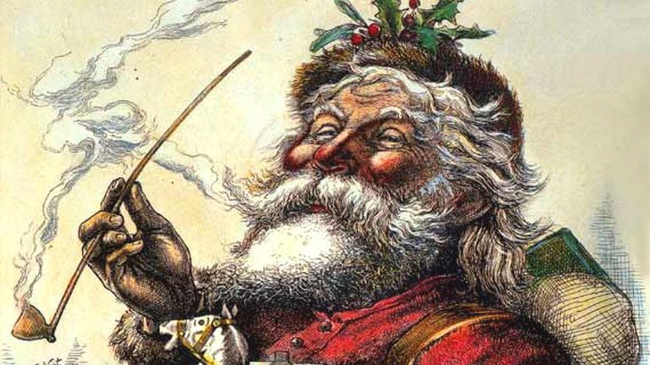  English: Portrait of Santa Claus, by Thomas Nast, Published in Harper's Weekly, 1881