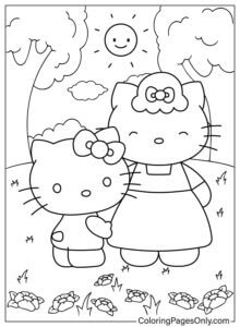 Hello Kitty Coloring Pages