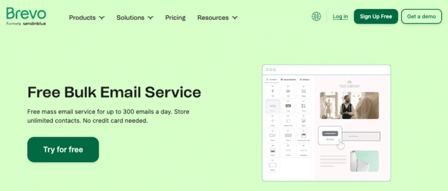 Brevo free bulk email service marketing software tool