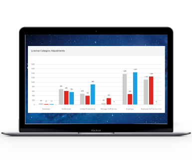 SAP Licensing Manager de Soterion le proporciona la información que necesita para adaptar su acuerdo de licencia SAP a los requisitos específicos de su organización