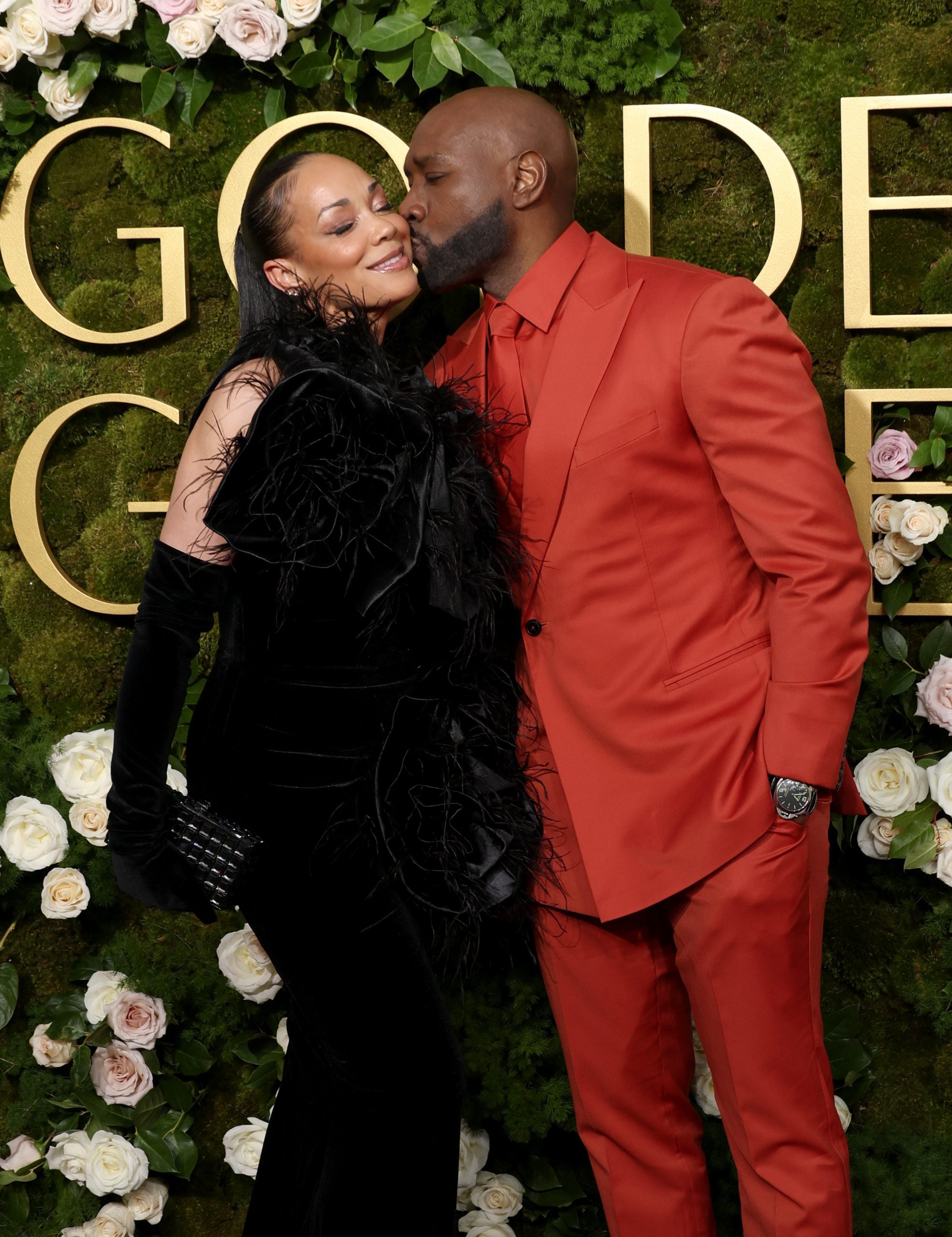 Pam And Morris Chestnut Showed Up And Showed Out For Their First Golden Globes