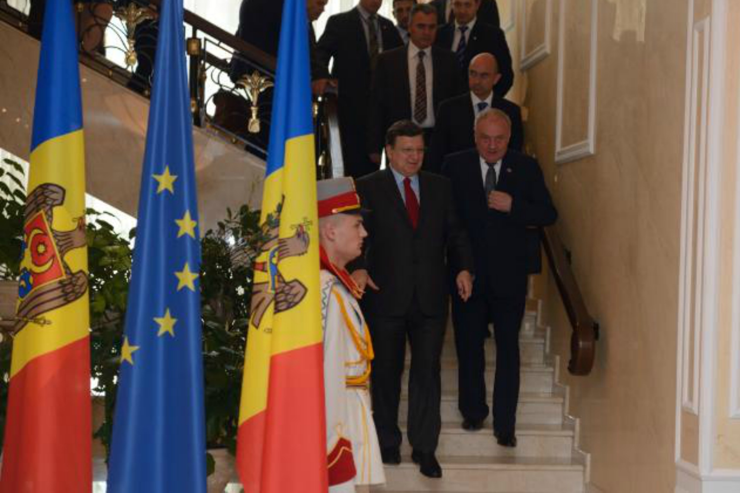 José Manuel Barroso and Nicolae Timofti, President of Moldova