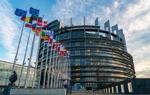 Strasbourg hemicycle building.