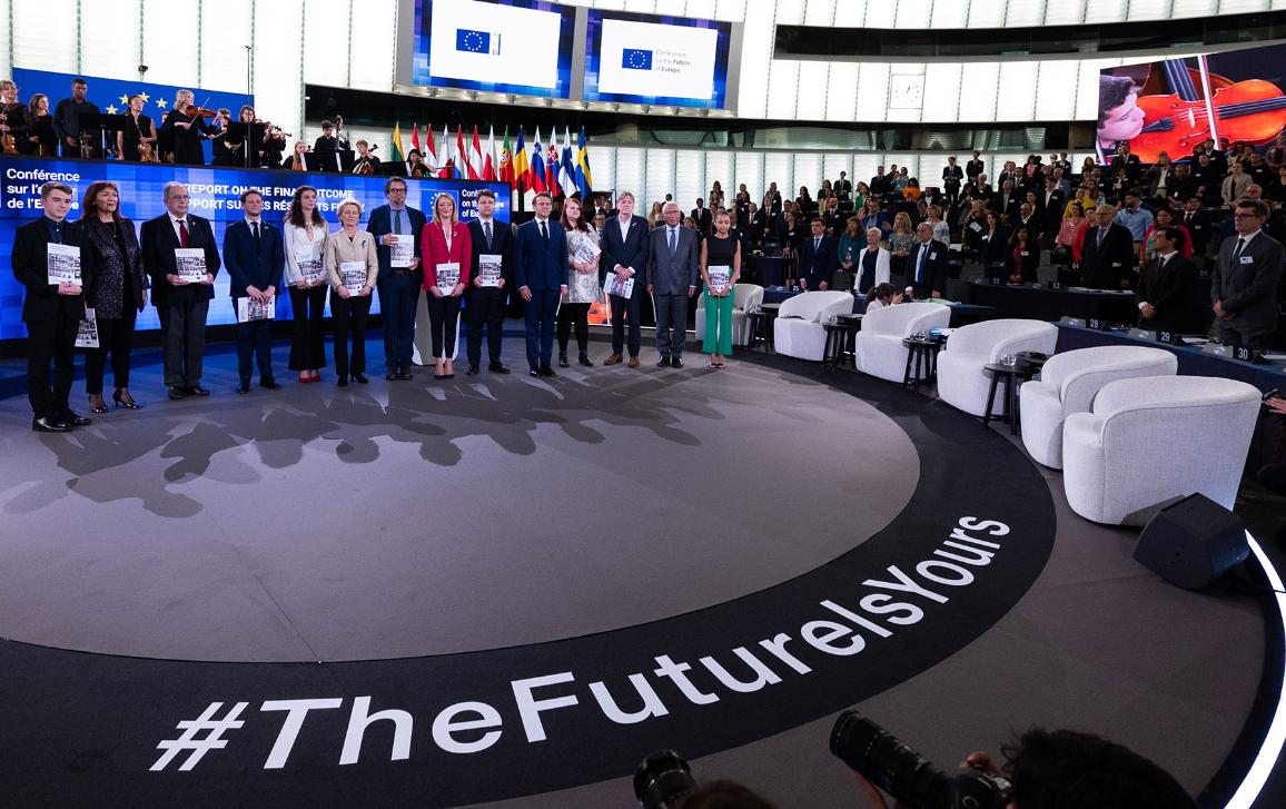 A report on the final outcome of the Conference was presented to the Presidents of the EU institutions during a closing event on 9 May 2022 in Strasbourg.