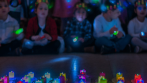 Children celebrating Hanukkah