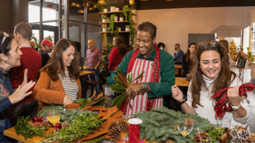 wreath making event