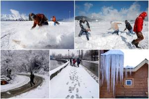 Snow-kissed hills: Kashmir, Shimla turn into winter wonderland – See Pictures