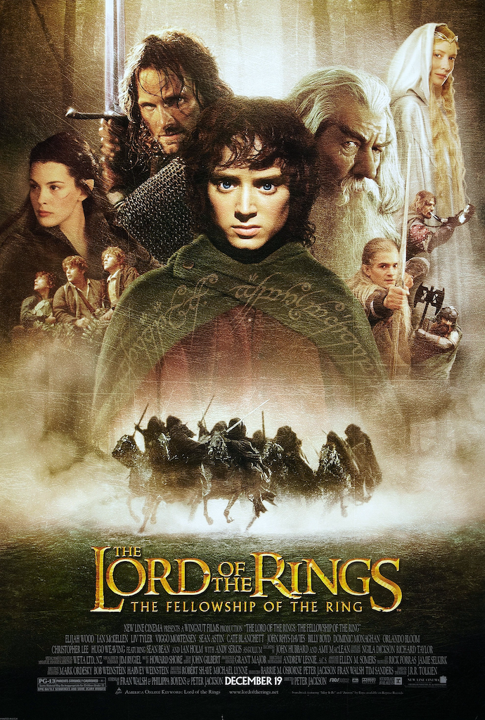 Poster for Lord of the Rings Fellowship of the Ring