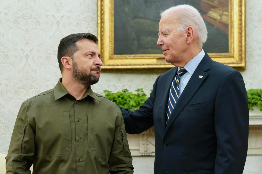 Wolodymyr Selenskyj und Joe Biden.