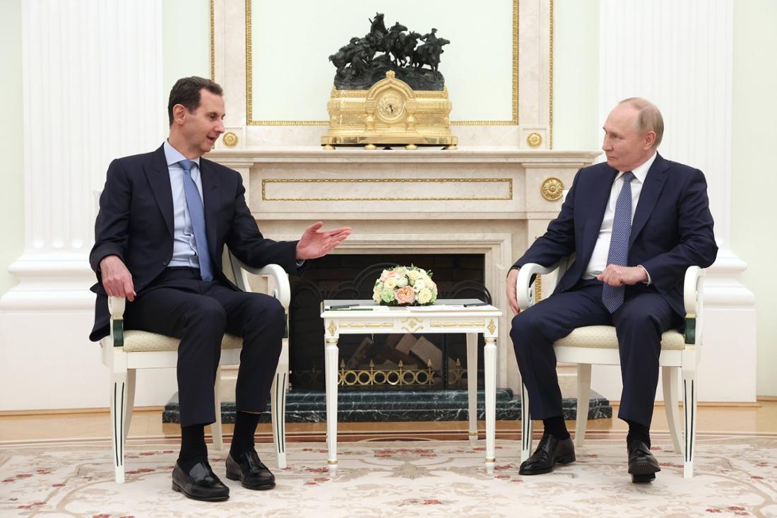 Der gestützte syrische Machthaber Bashar al-Assad mit dem russischen Präsidenten Wladimir Putin. 