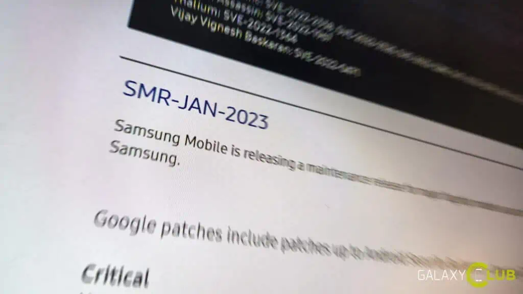 Samsung update januari 2023