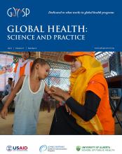 Global Health: Science and Practice: 9 (4)