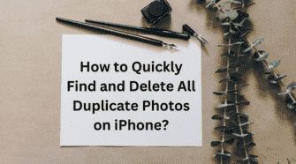 delete duplicate photos iPhone